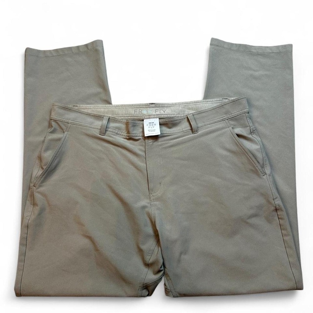 Free Fly‎ Pants Mens 38x32 Sage Green Performance Chino Stretch Golf Tech